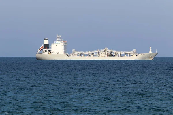 Ships Stand Raid City Haifa Israel — Stock Photo, Image