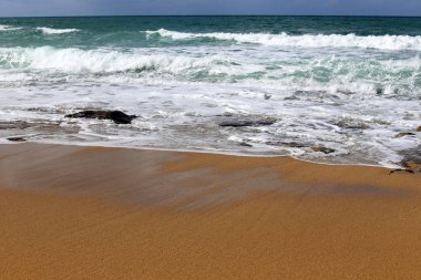 İsrail devleti topraklarının Akdeniz'de Sahili 