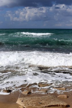 İsrail devleti topraklarının Akdeniz'de Sahili 