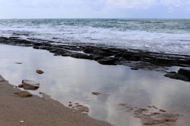 İsrail devleti topraklarının Akdeniz'de Sahili 