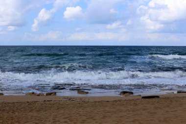 İsrail devleti topraklarının Akdeniz'de Sahili 