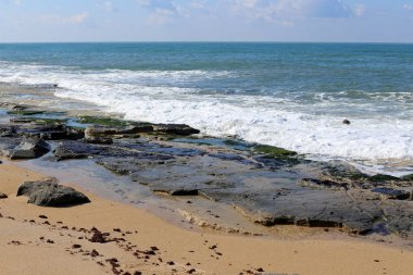 İsrail devleti topraklarının Akdeniz'de Sahili 