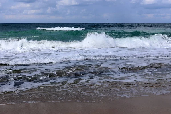 Littoral Mer Méditerranée Sur Territoire État Israël — Photo