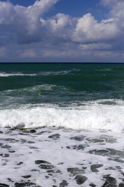 Costa Del Mar Mediterraneo Nel Territorio Dello Stato Israele — Foto Stock