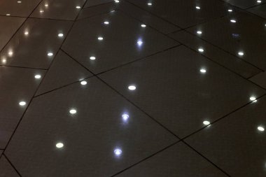 İnşaat ve mimari büyük bir şehir sokaklarında geometrik şekiller 