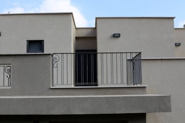 İnşaat ve mimari büyük bir şehir sokaklarında geometrik şekiller 