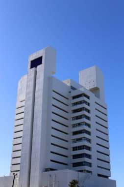 İnşaat ve mimari büyük bir şehir sokaklarında geometrik şekiller 