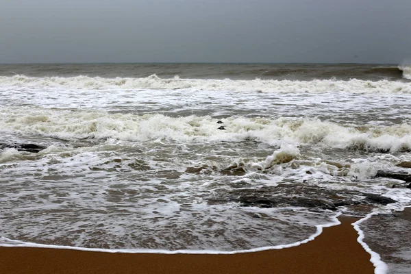 Coast Mediterranean Sea North State Israel — Stock Photo, Image