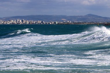 Akdeniz'de İsrail devletinin kuzey kıyısında 