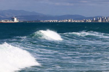 Akdeniz'de İsrail devletinin kuzey kıyısında 
