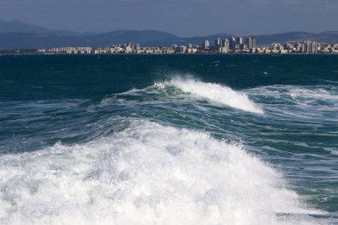 Akdeniz'de İsrail devletinin kuzey kıyısında 