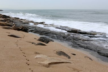 Akdeniz'de İsrail devletinin kuzey kıyısında 
