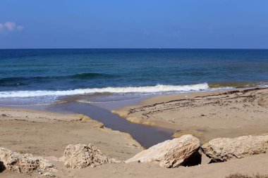 Akdeniz'de İsrail devletinin kuzey kıyısında 