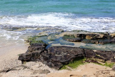 Akdeniz'de İsrail devletinin kuzey kıyısında 