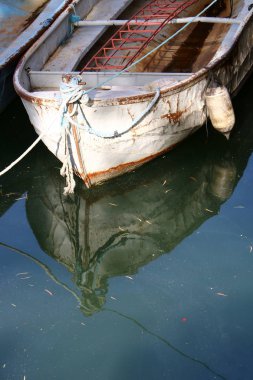 İsrail Akdeniz'in kıyısında tekne 