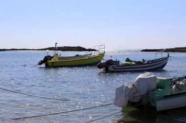 İsrail Akdeniz'in kıyısında tekne 