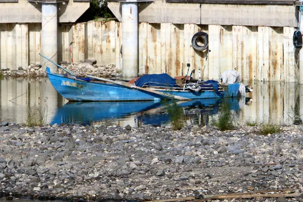 Boot Den Ufern Des Mittelmeeres Island — Stockfoto