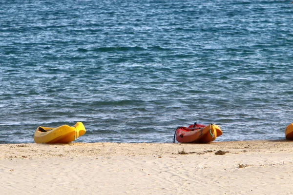 Boat Shores Mediterranean Israel — Stock Photo, Image