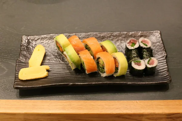 Sushi Piatto Cucina Giapponese Tradizionale — Foto Stock