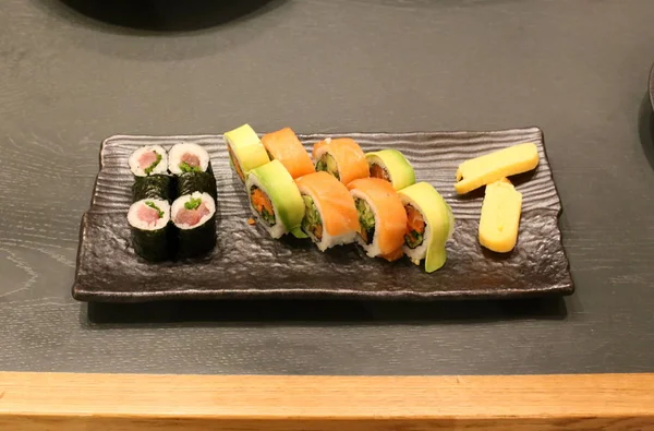 Sushi Piatto Cucina Giapponese Tradizionale — Foto Stock