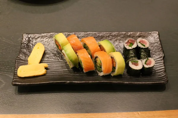 Sushi Piatto Cucina Giapponese Tradizionale — Foto Stock