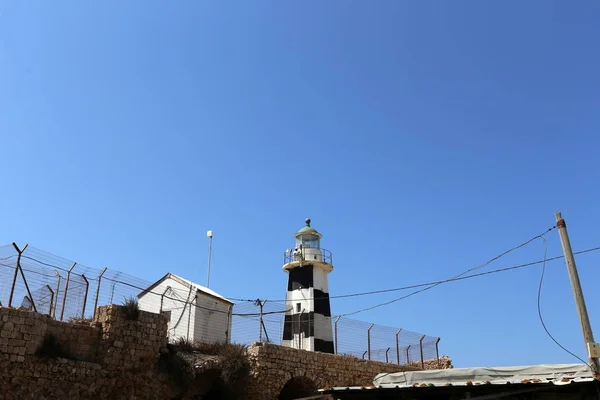 イスラエル共和国の内陸の海岸の灯台 — ストック写真