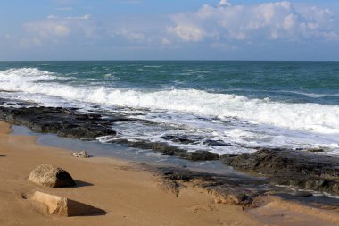 Akdeniz'de İsrail devletinin kuzey kıyısında 
