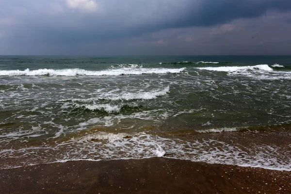 Coast Mediterranean Sea North State Israel — Stock Photo, Image