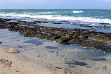 Akdeniz'de İsrail devletinin kuzey kıyısında 