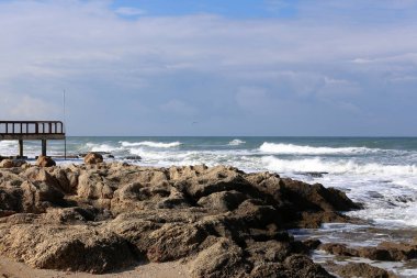 Akdeniz'de İsrail devletinin kuzey kıyısında 