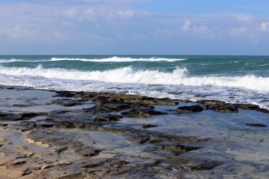 Akdeniz'de İsrail devletinin kuzey kıyısında 