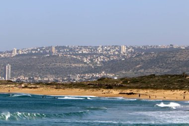 Akdeniz'de İsrail devletinin kuzey kıyısında 