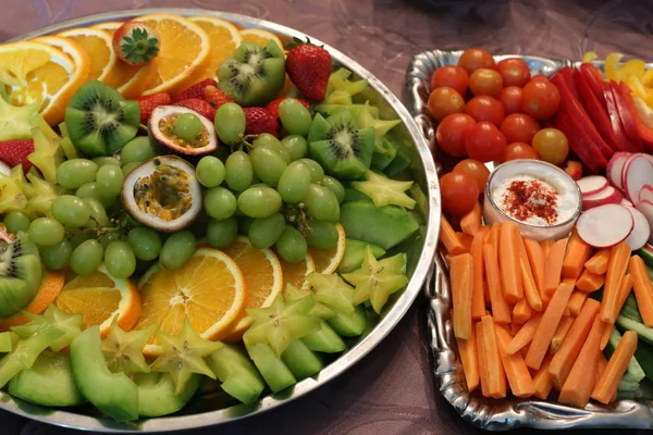 Almuerzo Caliente Merienda Mesa Del Restaurante — Foto de Stock