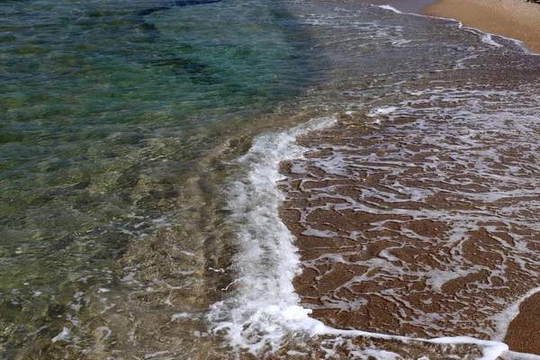 Costa Mediterránea Norte Del Estado Israel — Foto de Stock