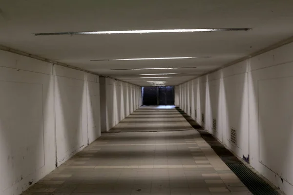 Tunnel Costruzione Sotto Forma Passaggio Sotterraneo Montagna — Foto Stock