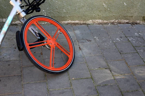 Fahrrad Fahrbares Fahrzeug Das Durch Menschliche Muskelkraft Durch Fußpedale Bewegung — Stockfoto