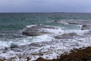 Akdeniz'de İsrail devletinin kuzey kıyısında 