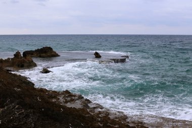 Akdeniz'de İsrail devletinin kuzey kıyısında 