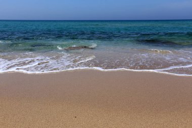 Akdeniz'de İsrail devletinin kuzey kıyısında 