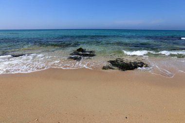 Akdeniz'de İsrail devletinin kuzey kıyısında 