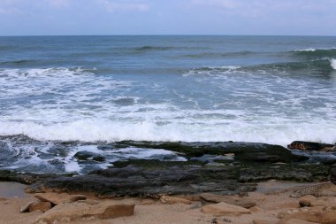 Akdeniz'de İsrail devletinin kuzey kıyısında 