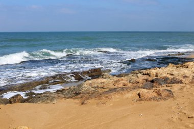 Akdeniz'de İsrail devletinin kuzey kıyısında 
