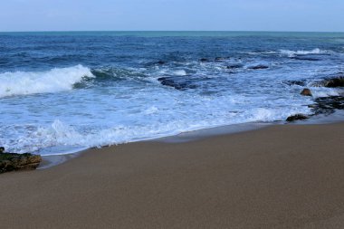 Akdeniz'de İsrail devletinin kuzey kıyısında 