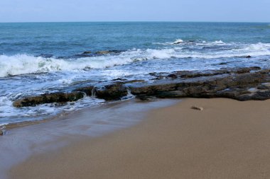 Akdeniz'de İsrail devletinin kuzey kıyısında 