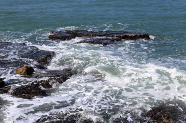 Akdeniz'de İsrail devletinin kuzey kıyısında 