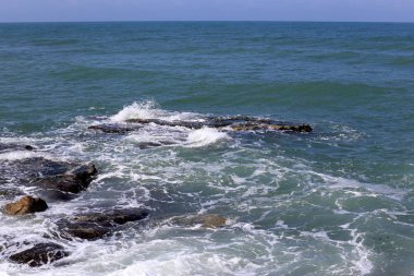 Akdeniz'de İsrail devletinin kuzey kıyısında 