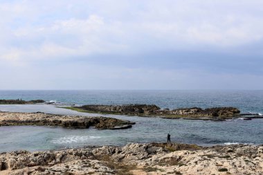 Akdeniz'de İsrail devletinin kuzey kıyısında 