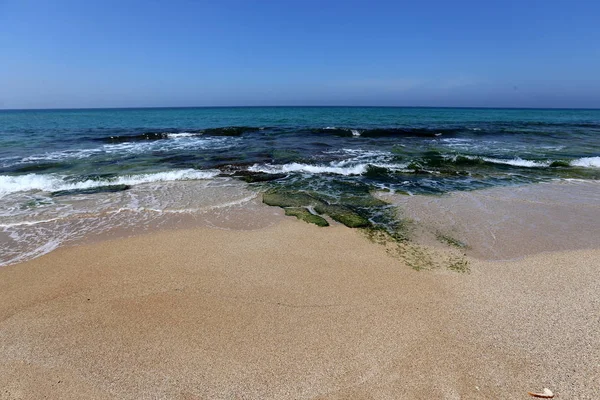 Kusten Medelhavet Norra Delen Staten Israel — Stockfoto