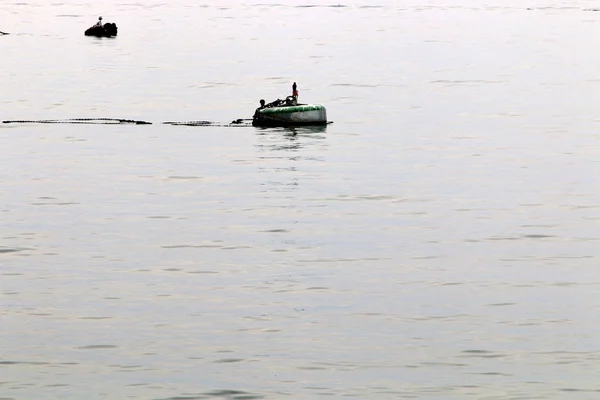 Nivel Del Agua Lago Kinneret Por Debajo Normal — Foto de Stock