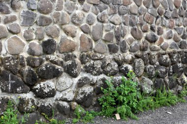 duvar, taş ve beton İsrail eski kale içinde 